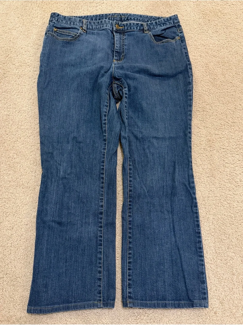 Michael Kors Women’s Straight Leg Stretch Jeans 16W Medium Wash Plus Size